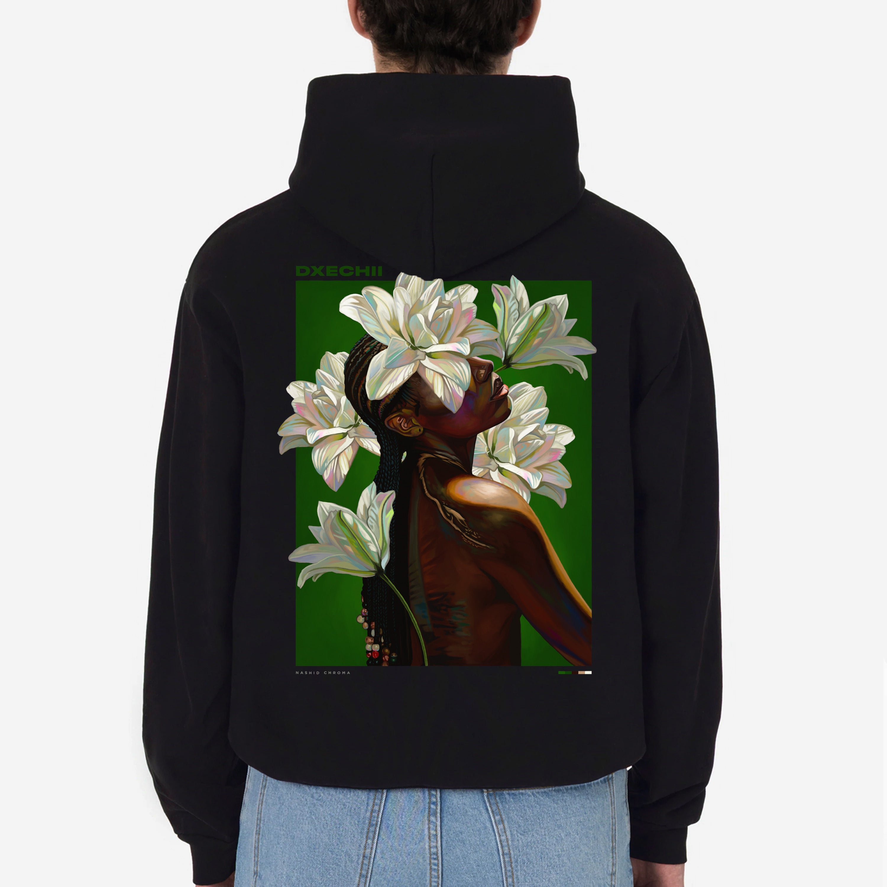 DXECHII Drop Shoulder Hoodie