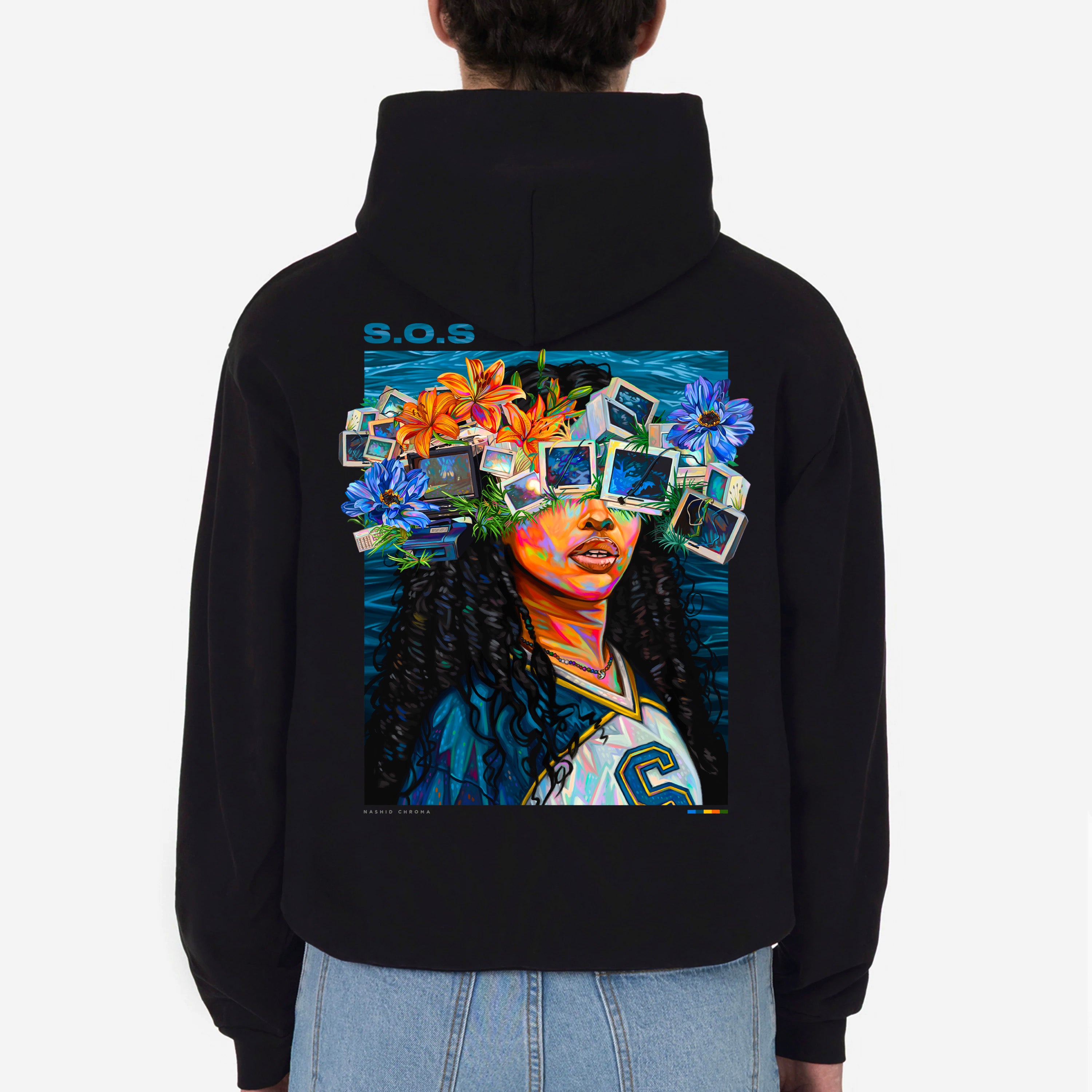 S.O.S Drop Shoulder Hoodie