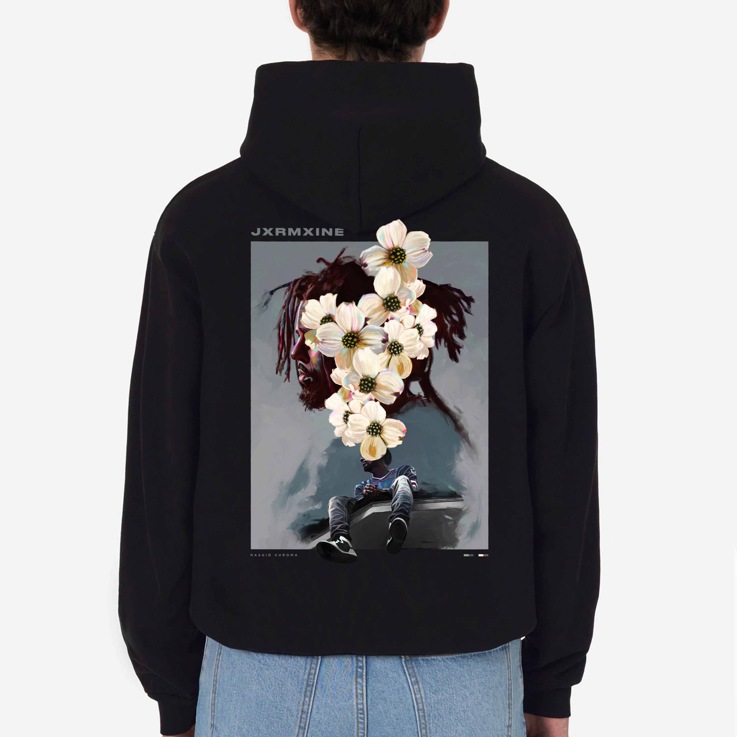 JXRMXINE Drop Shoulder Hoodie
