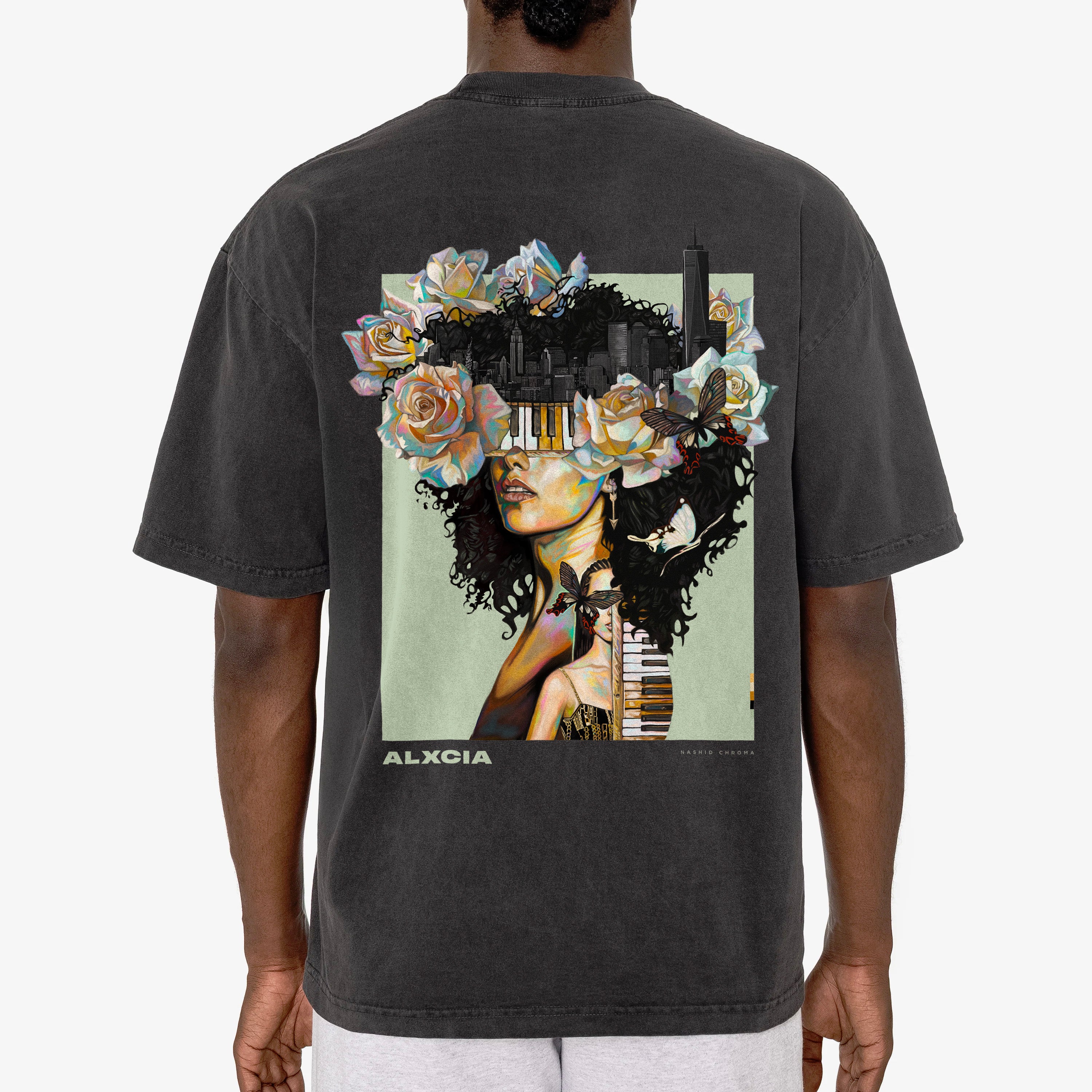 ALXCIA DROP SHOULDER TEE