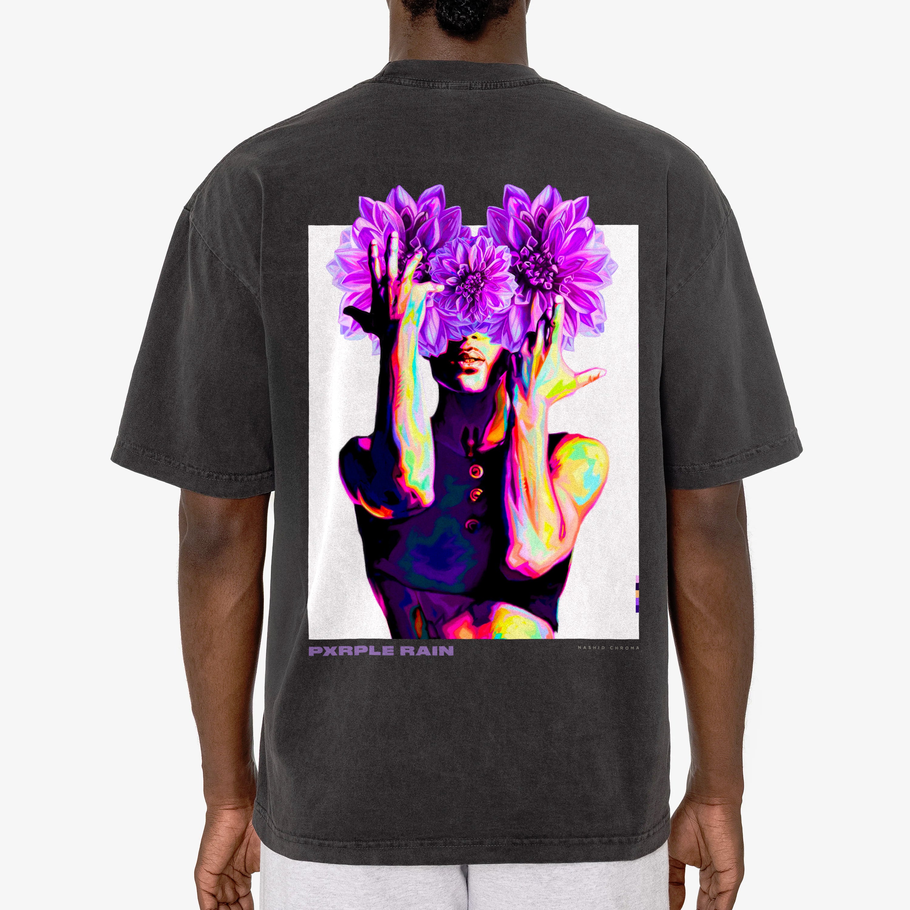 PXRPLE RAIN DROP SHOULDER TEE