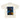 Nashid Chroma Tees Cream / Front Print BLUE SMEAR DROP SHOULDER TEE