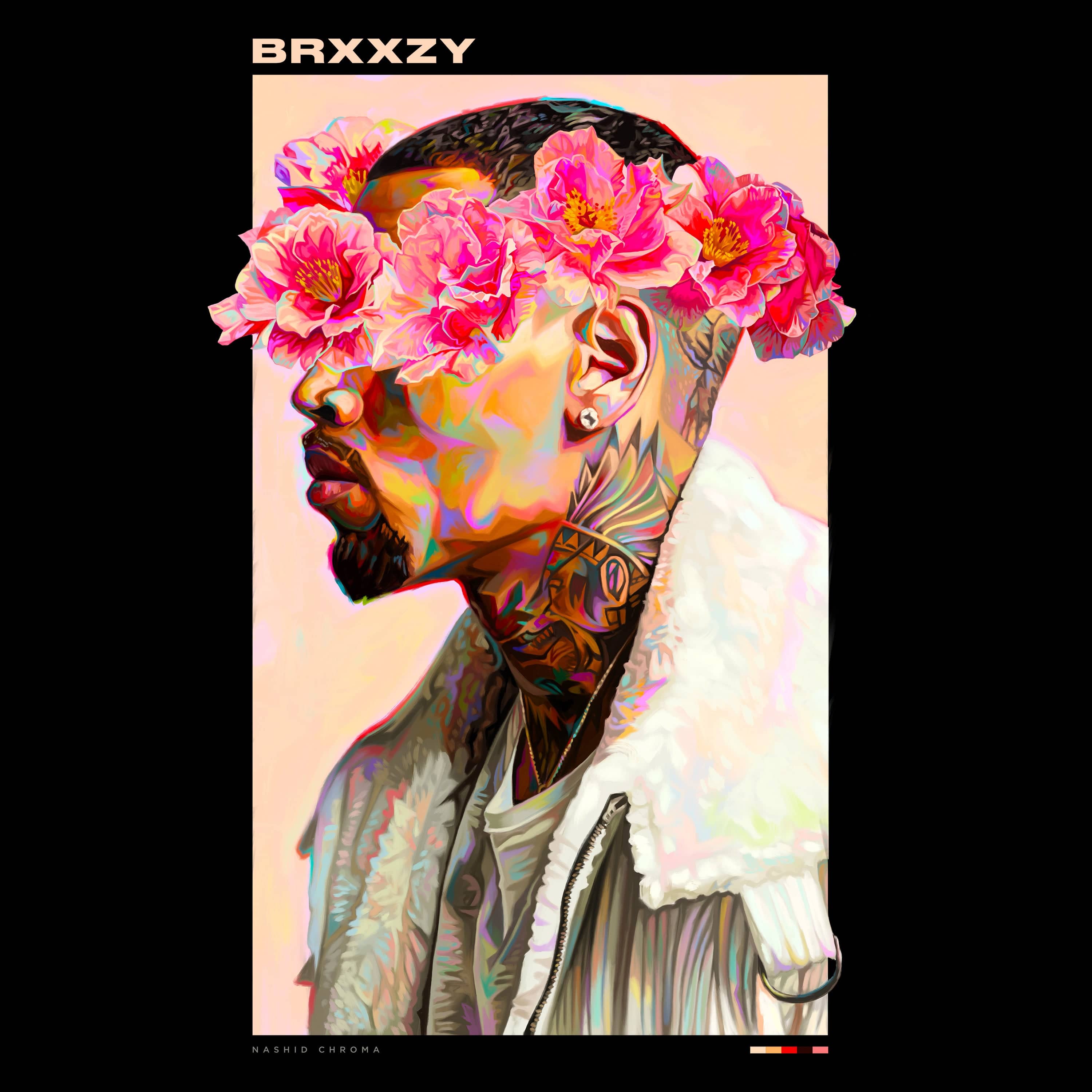 Nashid Chroma Apparel BRXXZY DROP SHOULDER TEE