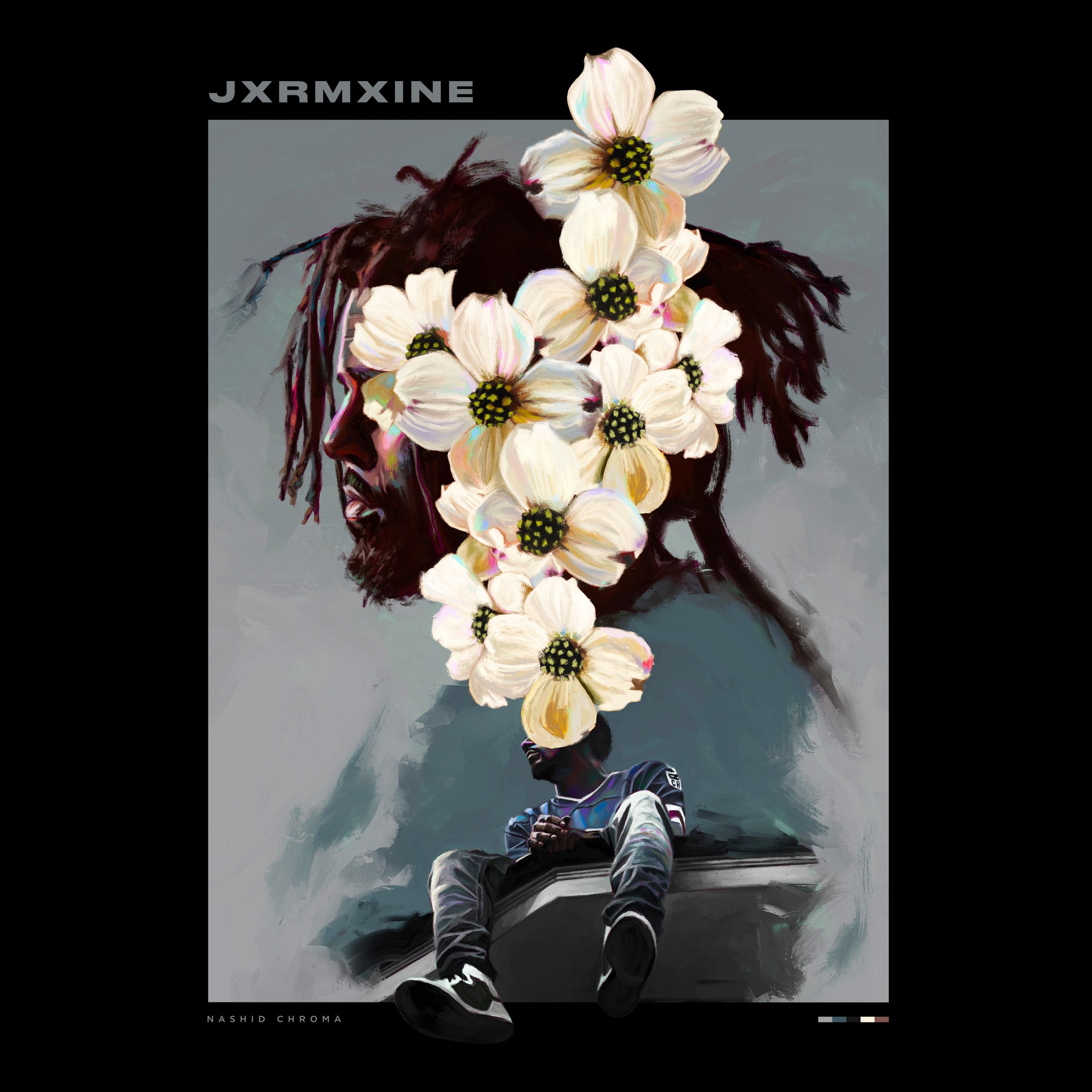 Nashid Chroma Apparel JXRMXINE DROP SHOULDER TEE