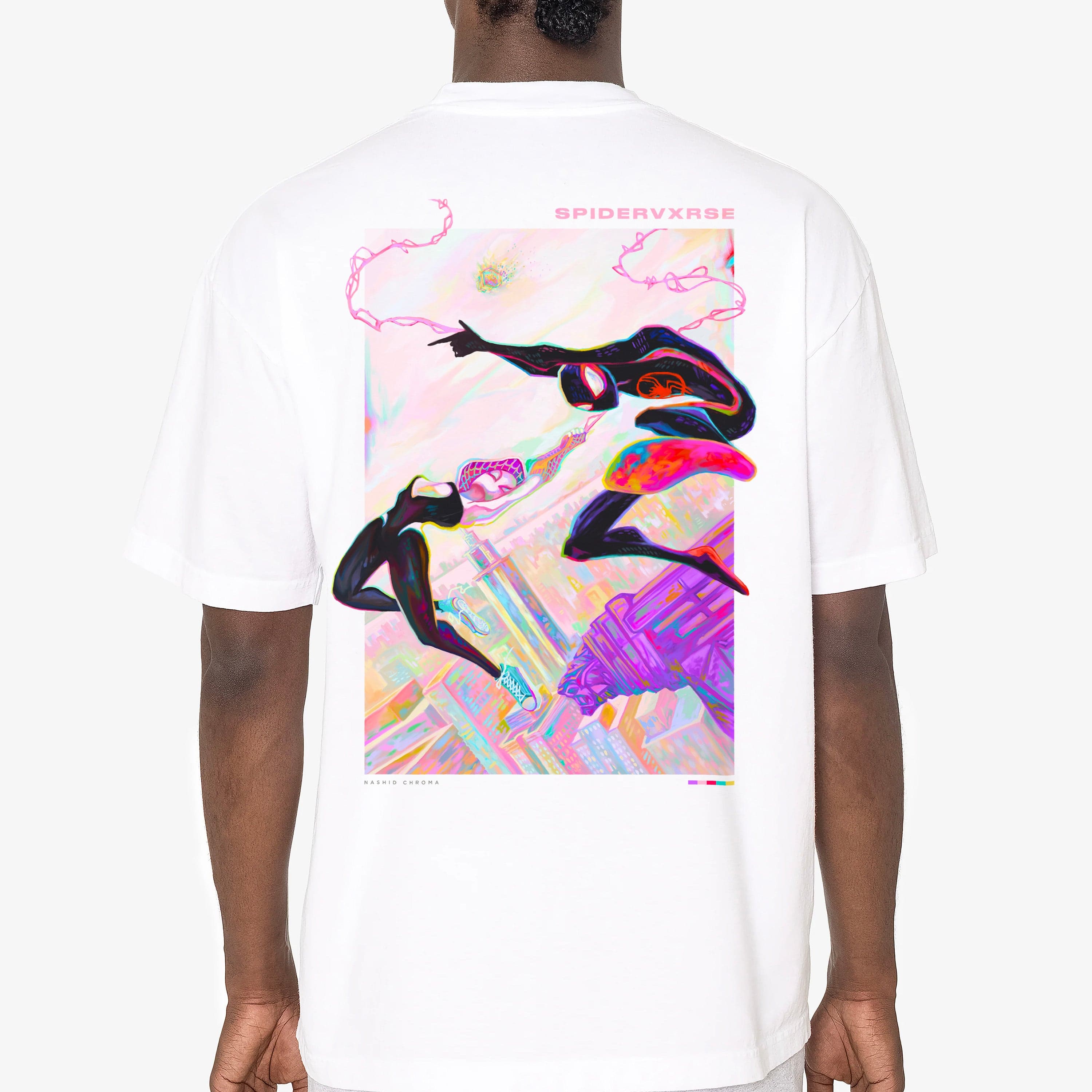 Nashid Chroma Apparel SPIDERVXRSE DROP SHOULDER TEE