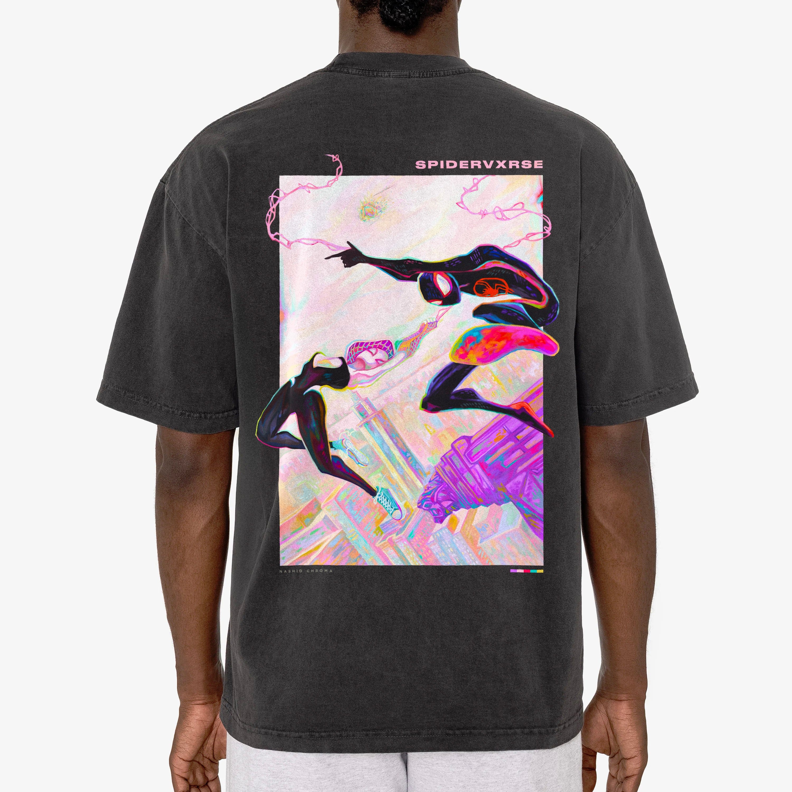 Nashid Chroma Apparel SPIDERVXRSE DROP SHOULDER TEE