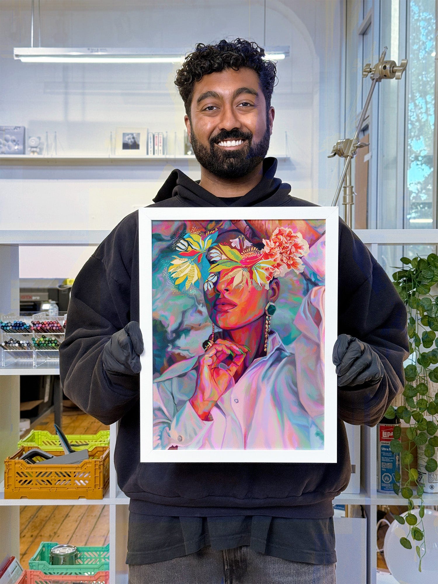 Nashid Chroma Art 12×16" / Framed (White) SNXH AALXGRA