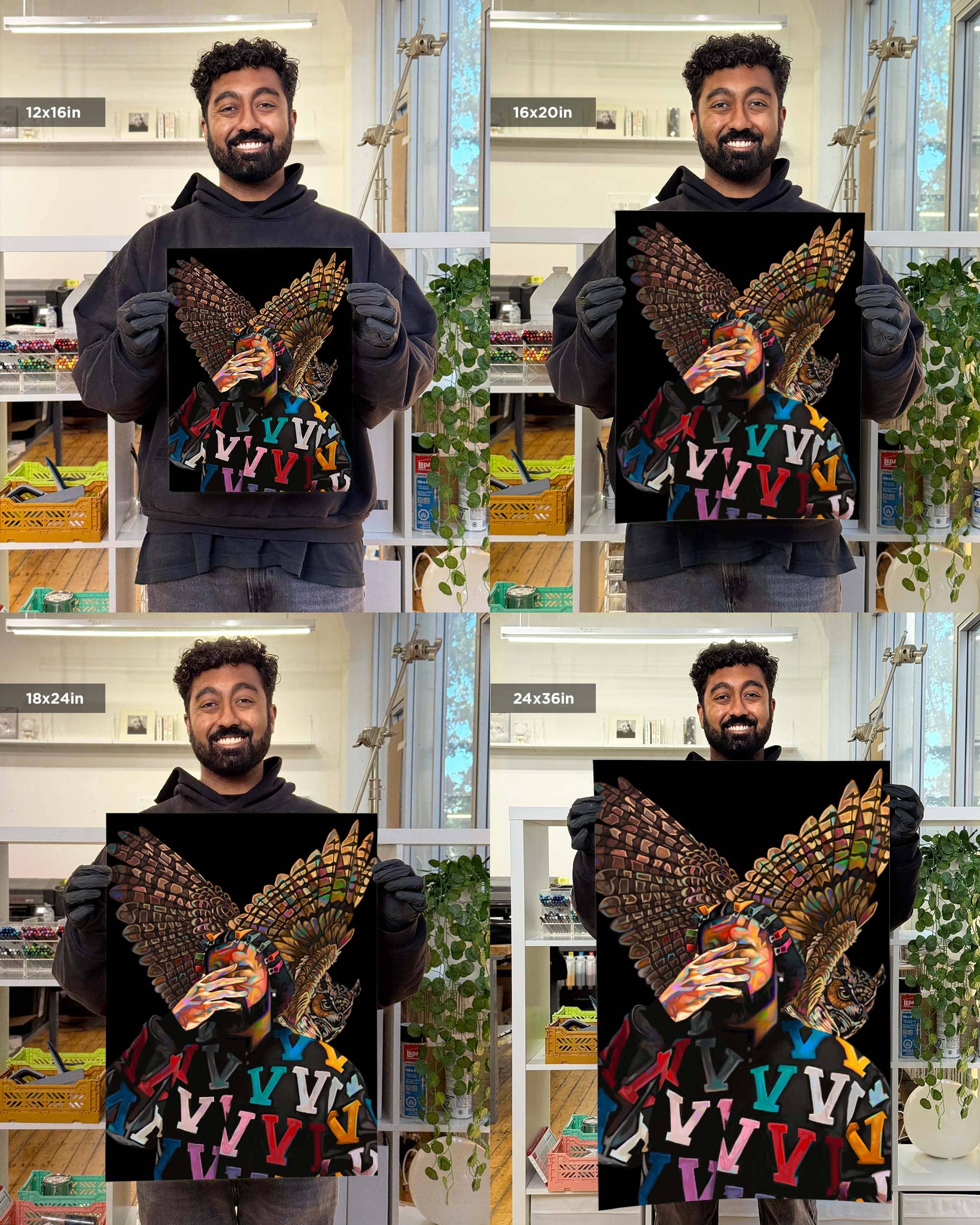 Nashid Chroma Art 12×16" / Unframed 4.A.T.D