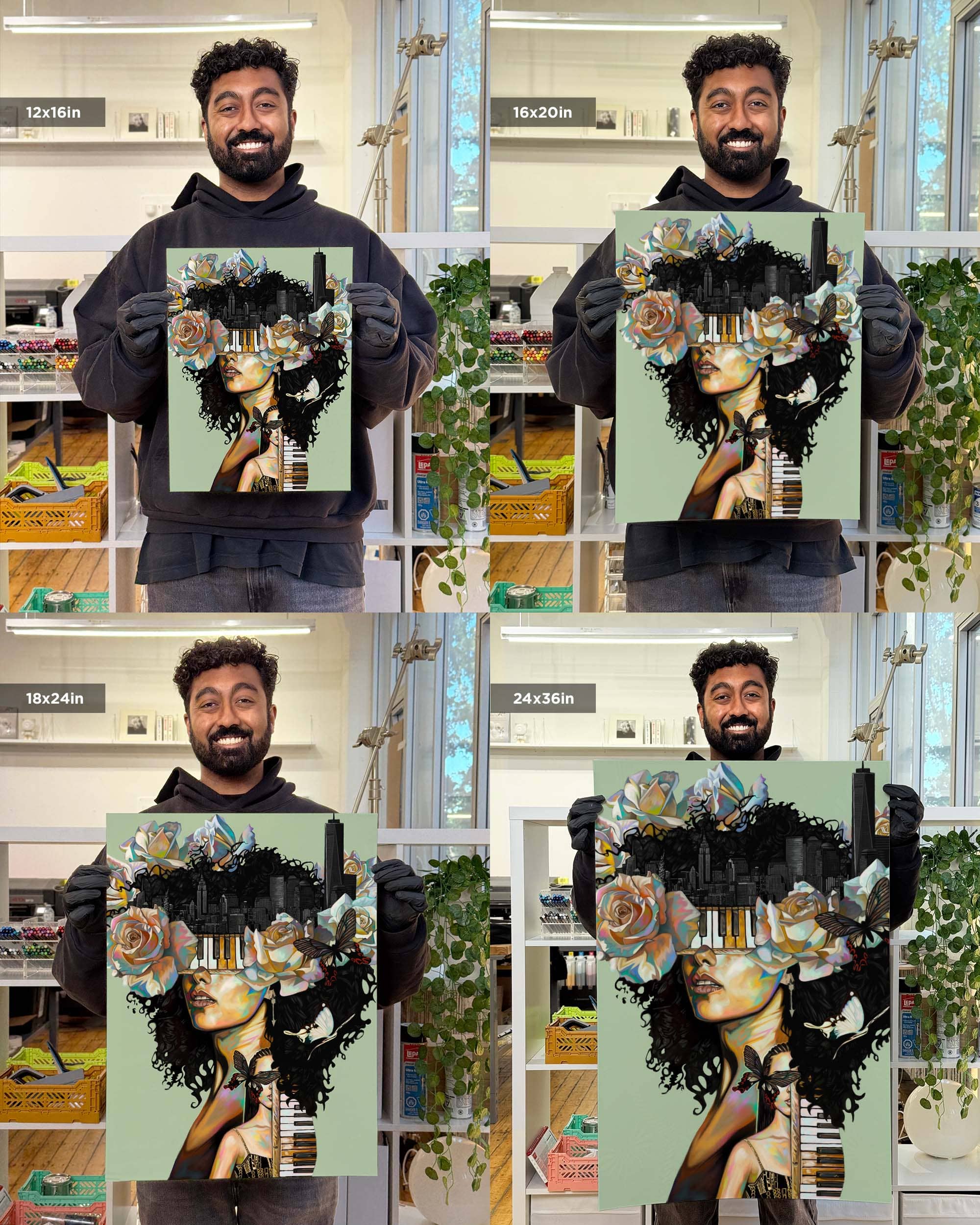 Nashid Chroma Art 12×16" / Unframed ALXCIA