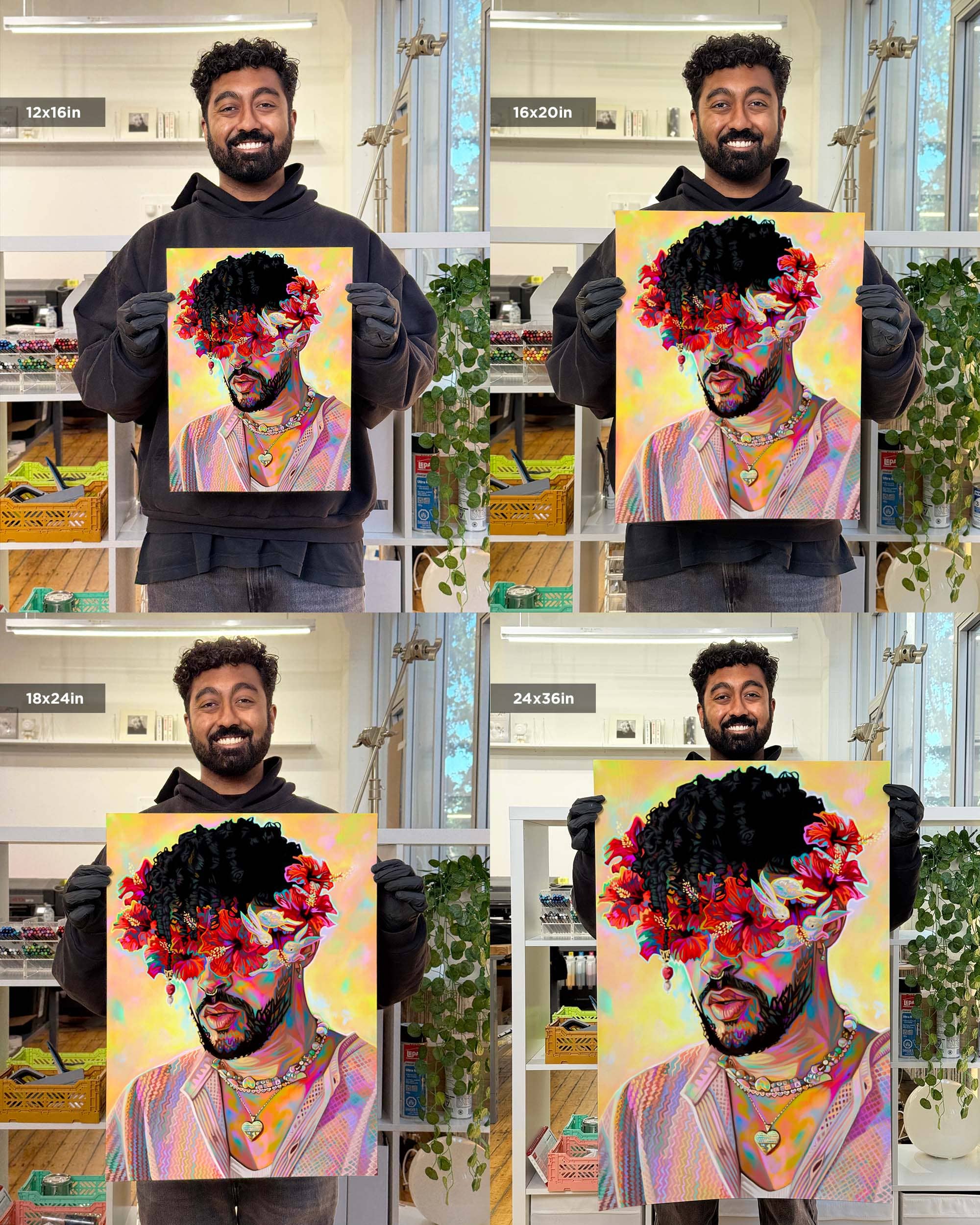 Nashid Chroma Art 12×16" / Unframed BENITO