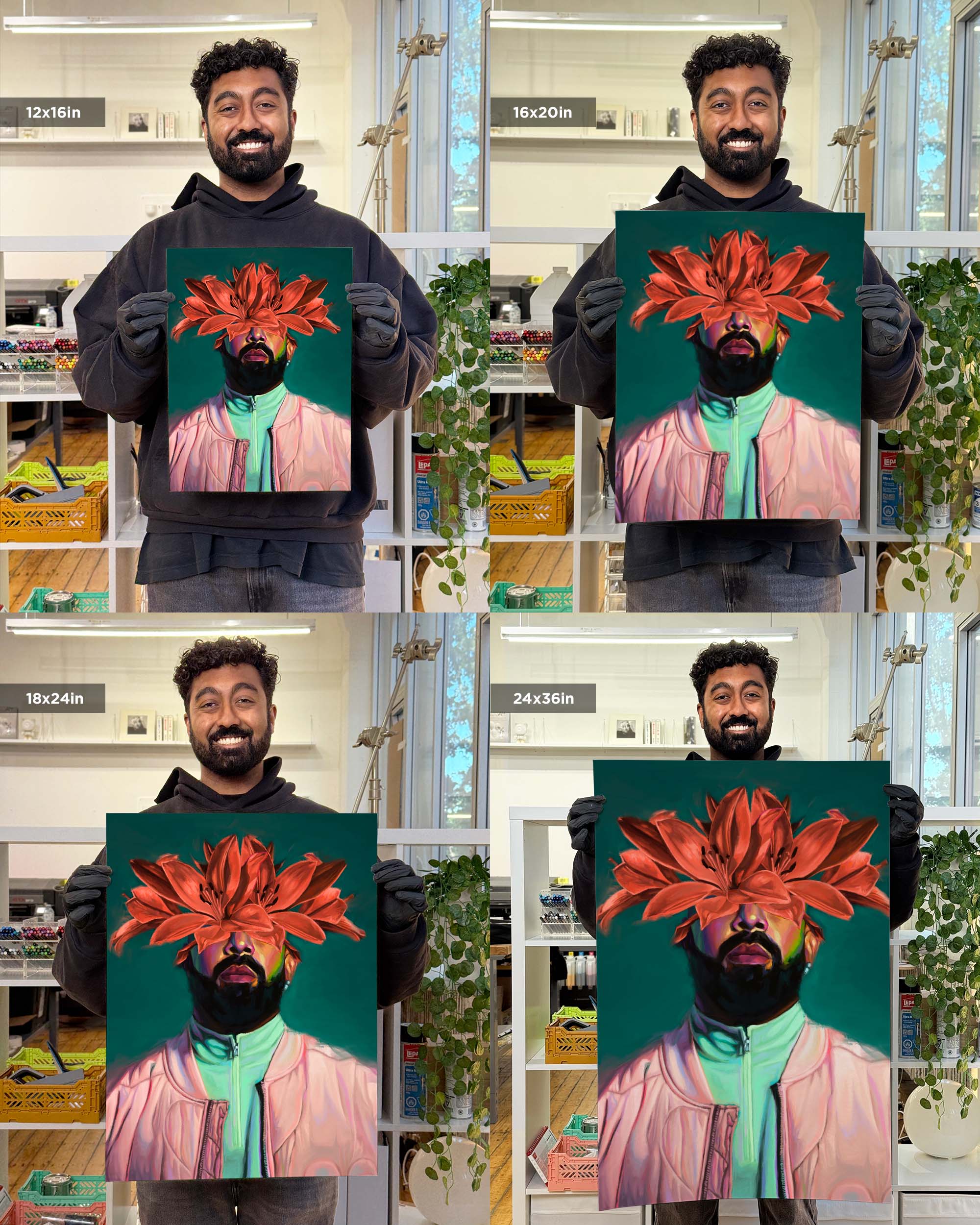 Nashid Chroma Art 12×16" / Unframed CRTFD LVR BXY