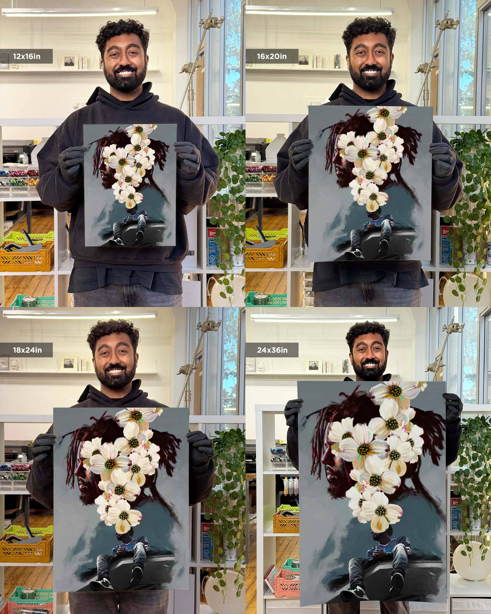 Nashid Chroma Art 12×16"" / Unframed JXRMXINE