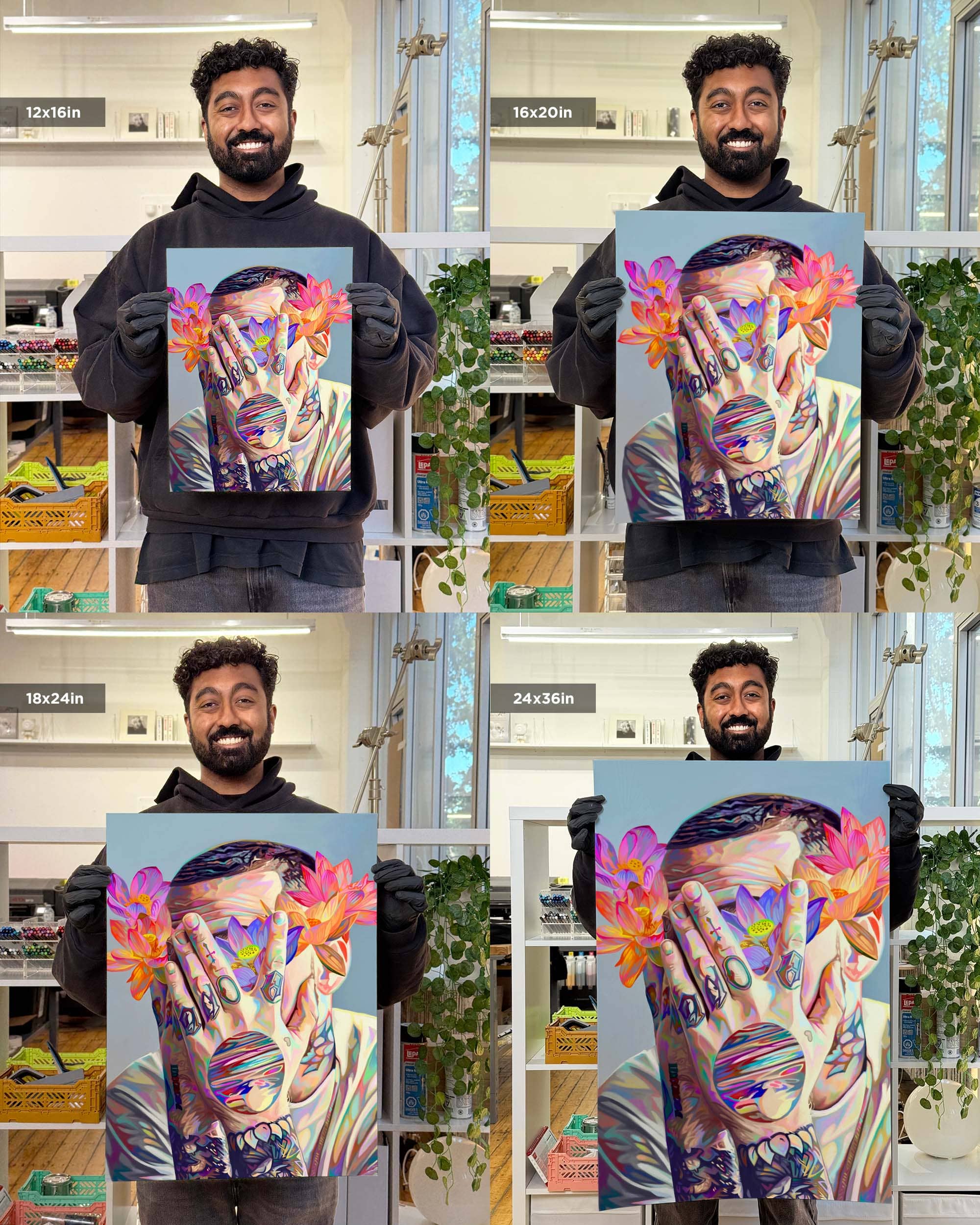 Nashid Chroma Art 12×16"" / Unframed LXRRY FSHRMXN