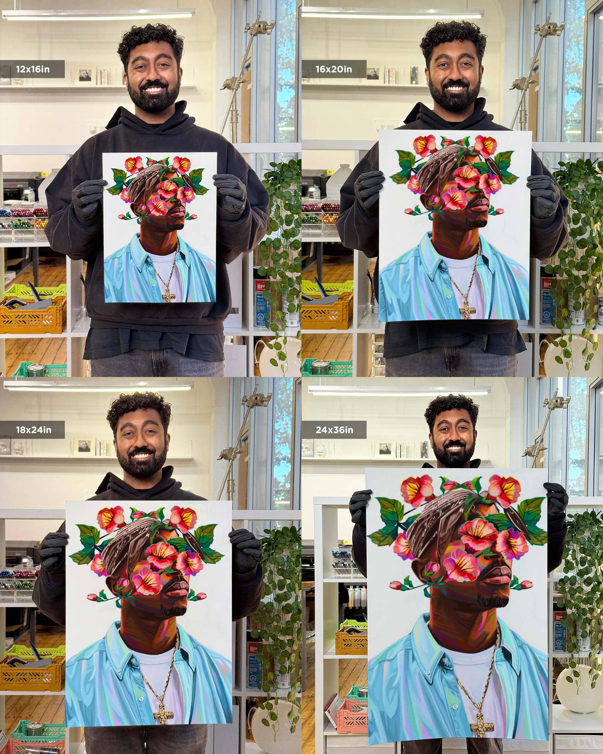 Nashid Chroma Art 12×16"" / Unframed MXKAVXLI