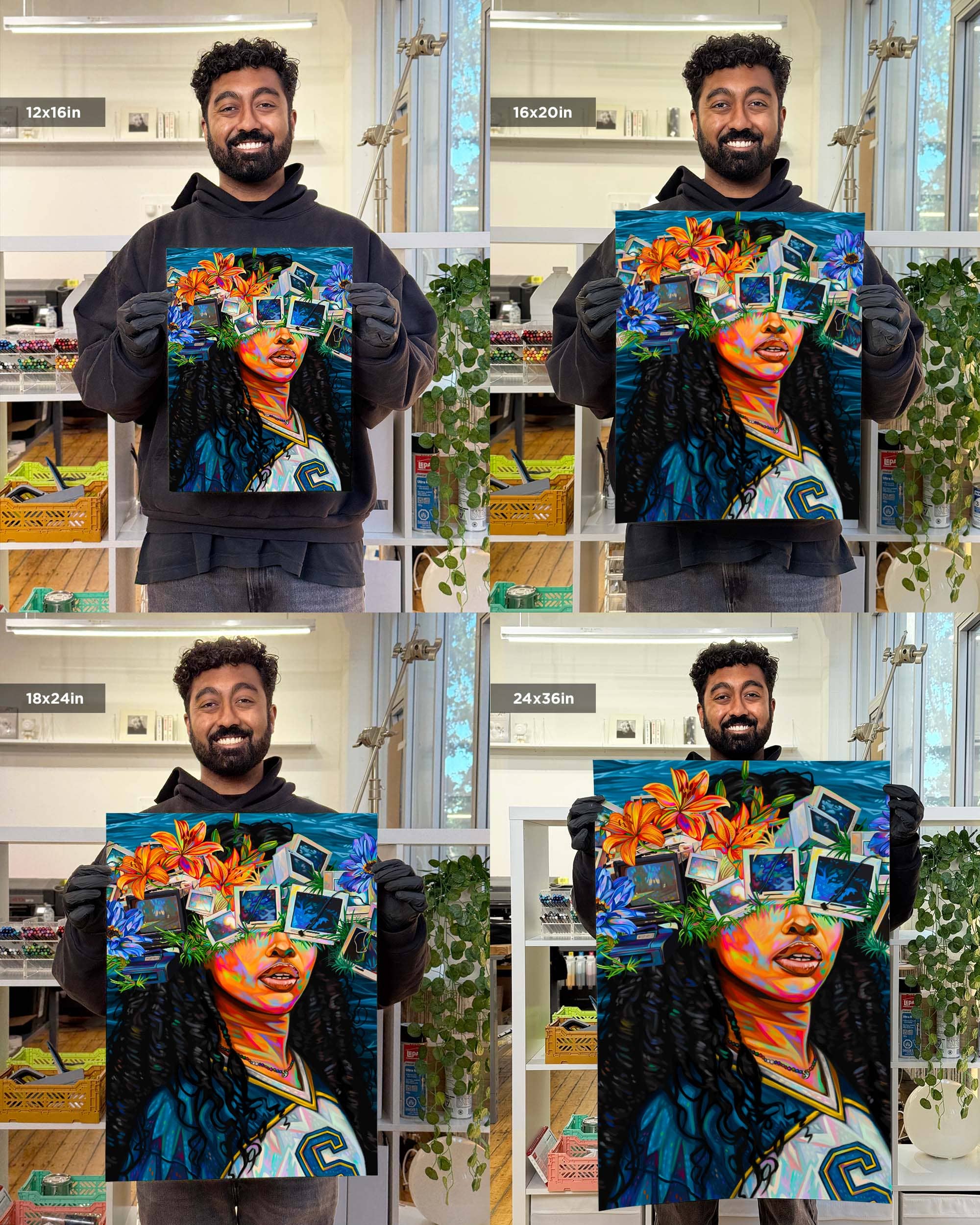 Nashid Chroma Art 12×16" / Unframed S.O.S