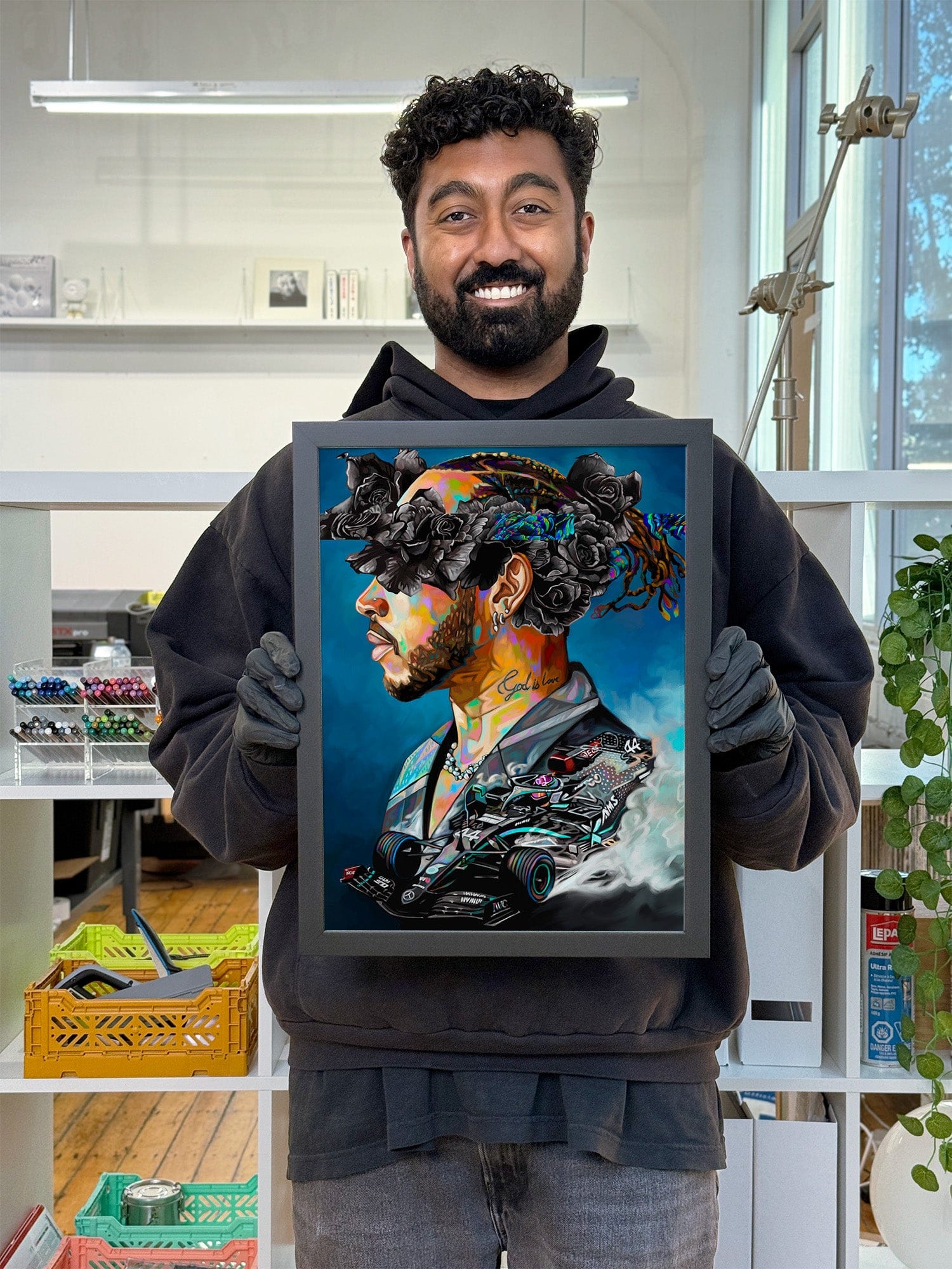 Nashid Chroma Art and Apparel Art 12×16"" / Framed (Black) S.L.H