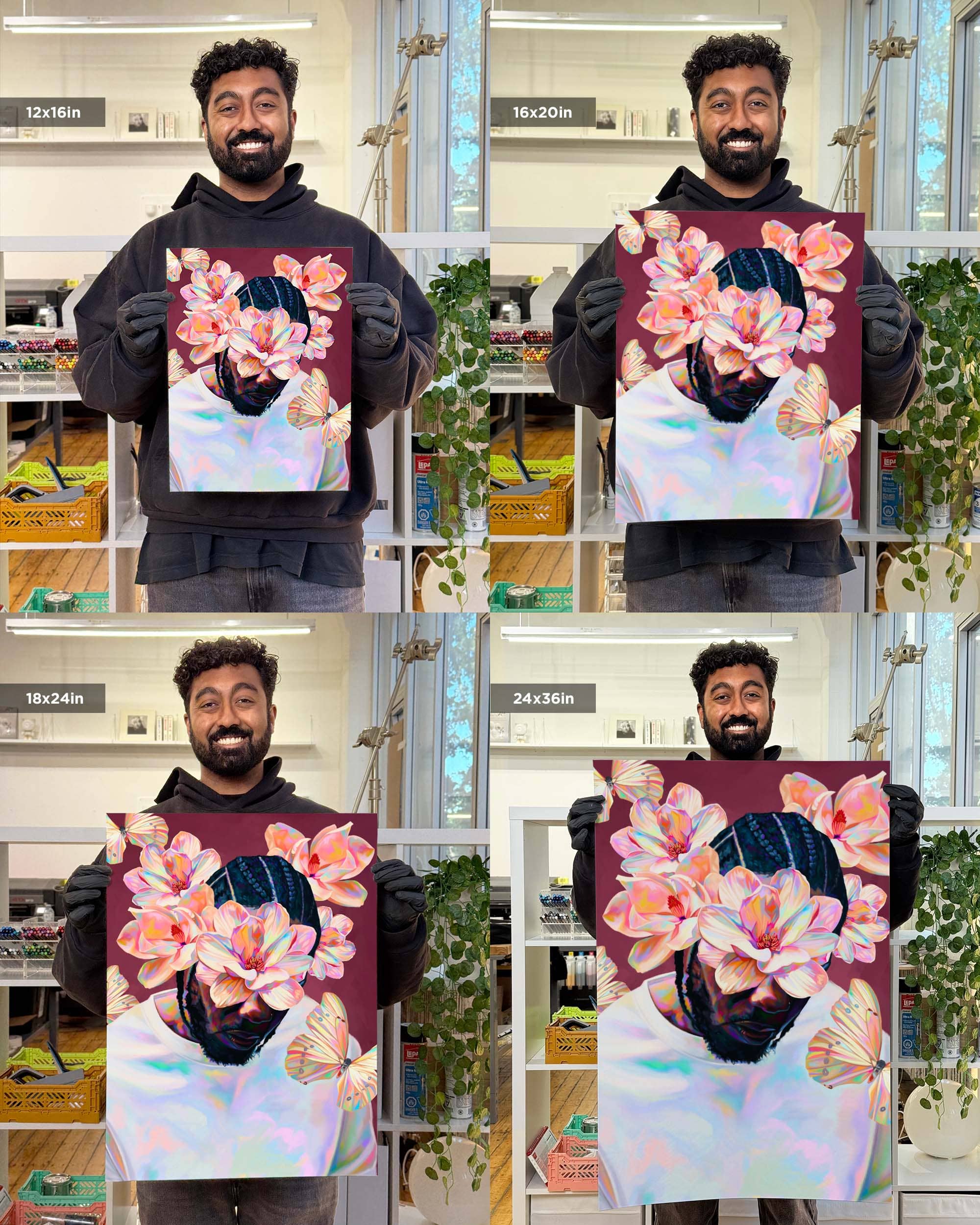 Nashid Chroma Art and Apparel Art 12×16"" / Unframed DXMN.