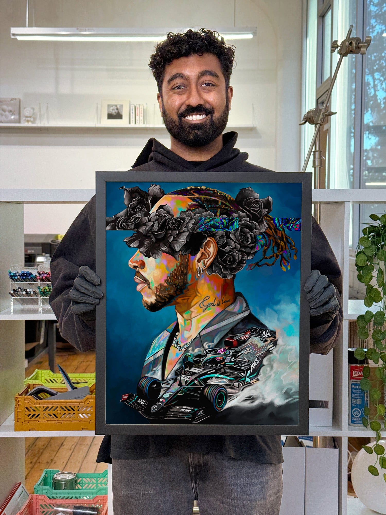 Nashid Chroma Art and Apparel Art 16×20"" / Framed (Black) S.L.H