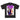 Nashid Chroma Tees Vintage Black / Back Print PXRPLE RAIN DROP SHOULDER TEE