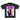 Nashid Chroma Tees PXRPLE RAIN DROP SHOULDER TEE