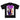 Nashid Chroma Tees PXRPLE RAIN DROP SHOULDER TEE
