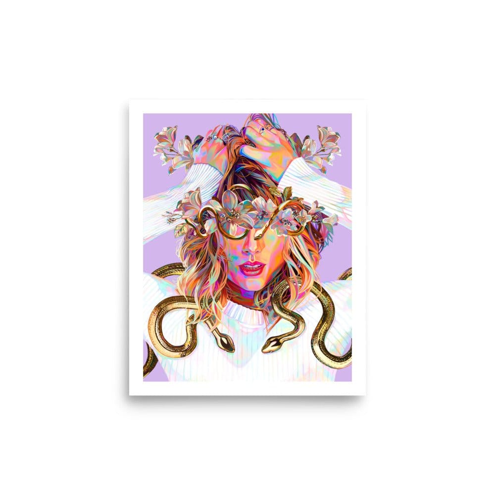 Nashid Chroma Micro Print 8x10in / Unframed QUEEN OF SNAKES - Micro Print